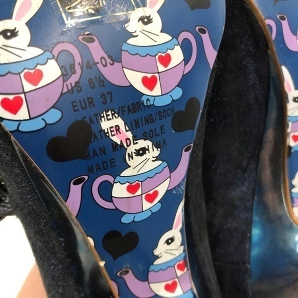 Irregular Choice Blue Green Flick Flack Heels 6.5 - Picture 9 of 10